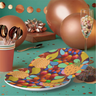 Prato De Papel colorido