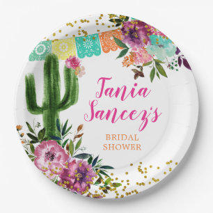 Prato De Papel Colorido Taco Mexicano sobre Pasta de Papel de Amo