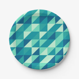 Prato De Papel Colorir Padrão - Vintage Moderno