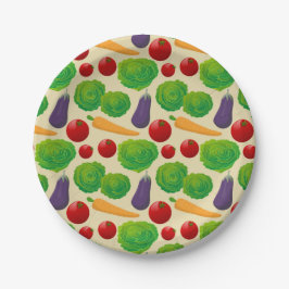 Prato De Papel Coma seus vegetais