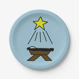 Prato De Papel Comedoiro do Natal