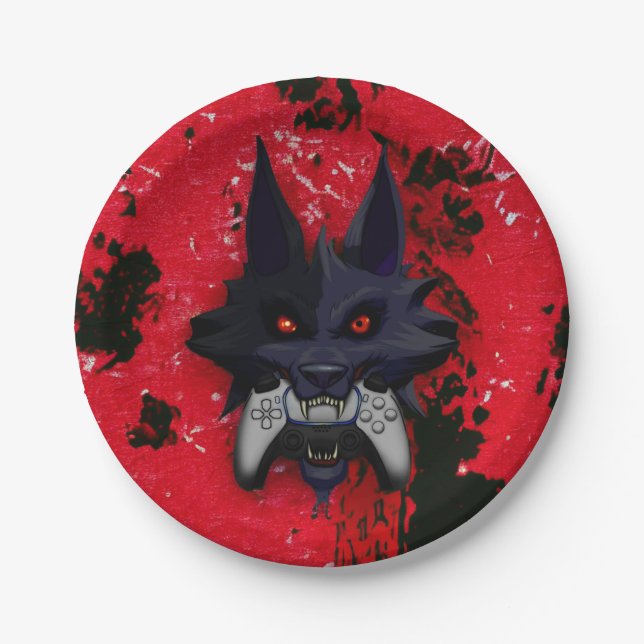 Prato De Papel comer no estilo (Frente)