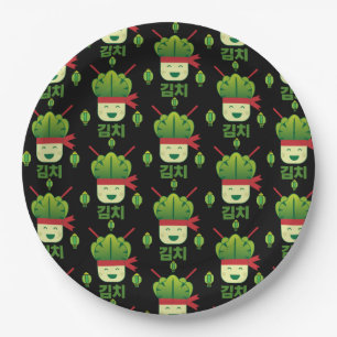 Prato De Papel Comida Asiática Kimchi