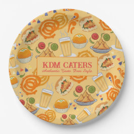 Prato De Papel Comida da rua indiana - Corante festivo