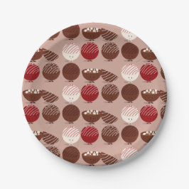 Prato De Papel Comida de Bomba de Chocolate Quente