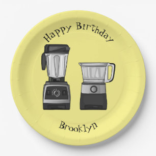 Prato De Papel Comida e ilustração do desenho do blender