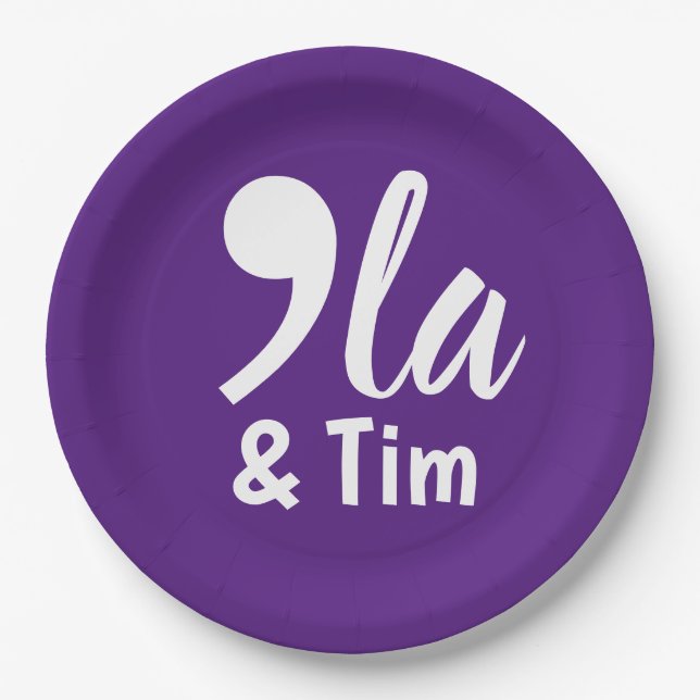 Prato De Papel Comma Kamala e Tim 2024 (Frente)