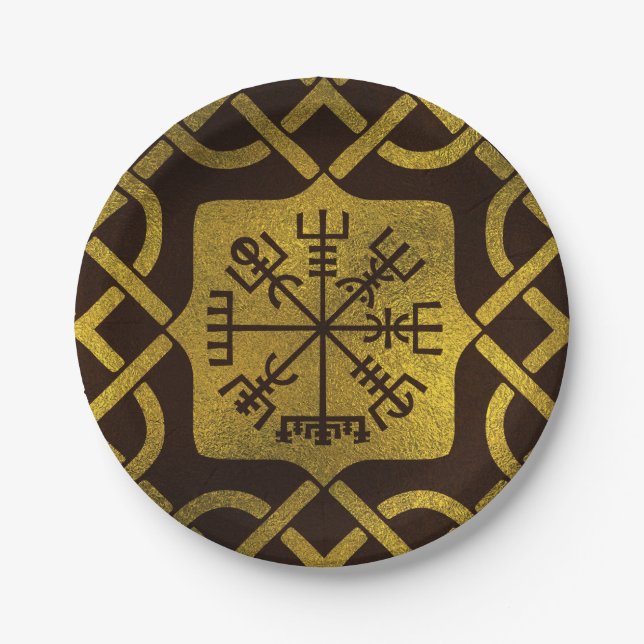 Prato De Papel Compasso da navegação de Vegvisir - de Viking (Frente)
