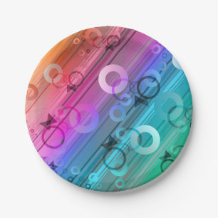 Prato De Papel Composição Abstrata