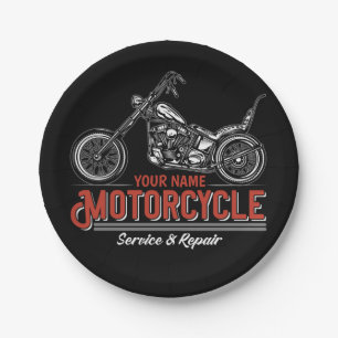 Prato De Papel Compro Personalizado de Reparo de Biker de Serviç