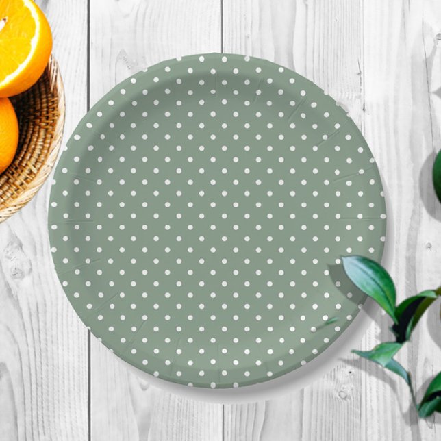 Prato de Papel Confete Olive Sage (Criador carregado)