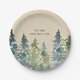 Prato De Papel Conífer, Pine Tree, Evergreen