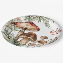 Conjunto de Placas de Papel Cottagecore