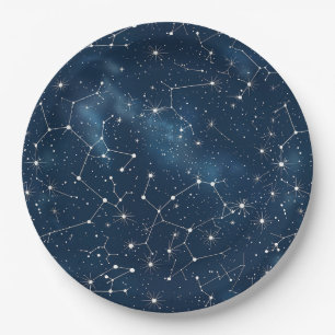 Prato De Papel Constelação Celestial - Noite Estelar (4)