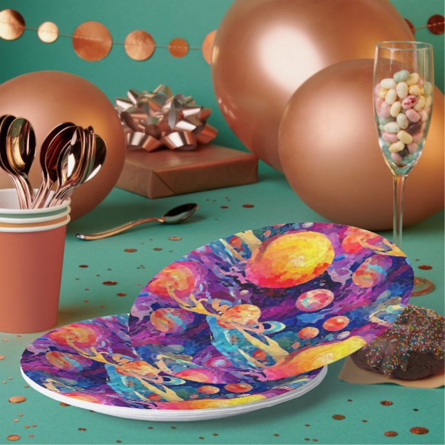 Prato De Papel Constelação de Wondrous (Múltiplo)