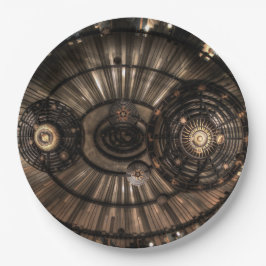 Prato De Papel Constelações Mecânicas Steampunk Zodiac