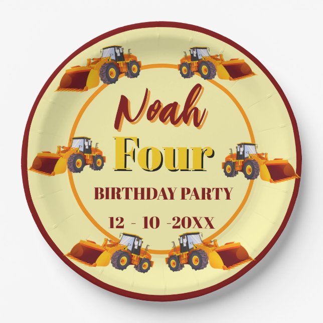 Prato De Papel Construction Dump Truck (Frente)