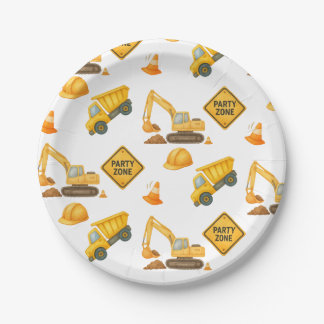 Prato De Papel Construction Dump Truck Kids Any Age Birthday