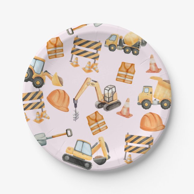 Prato De Papel Construction Plates (Frente)