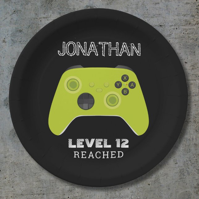 PRATO DE PAPEL CONTROLADORA VERDE NÍVEL DE JOGO PARA CIMA SACO FA (Criador carregado)