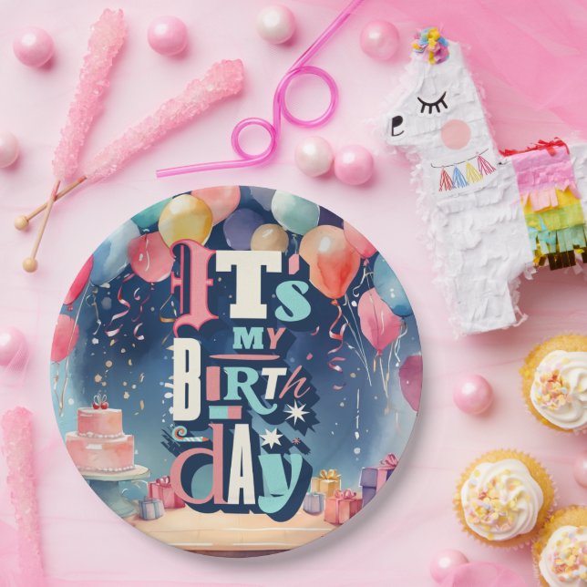 Prato De Papel Convite de aniversário (Festa)