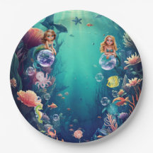 Convite de aniversário de Sereia