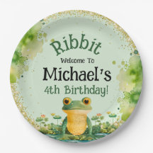 Convite de aniversário Sapo