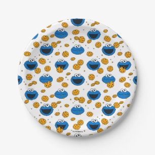 Prato De Papel Cookie Monster C é para Cookie Padrão