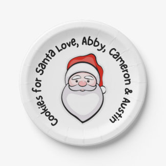 Prato De Papel Cookies para papais noeis