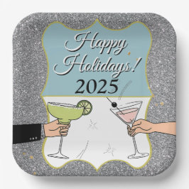 Prato De Papel Coquetel, conversas sofisticadas, bebida