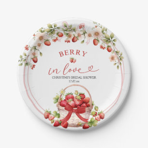 Prato De Papel Coquette Berry em Placas de Papel Chá de panela