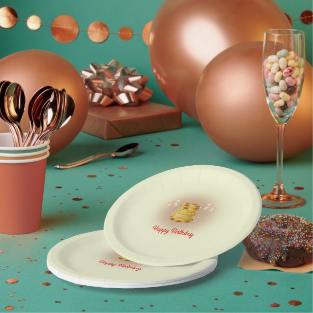 Prato De Papel Coquette Birthday Paper Plates (Múltiplo)