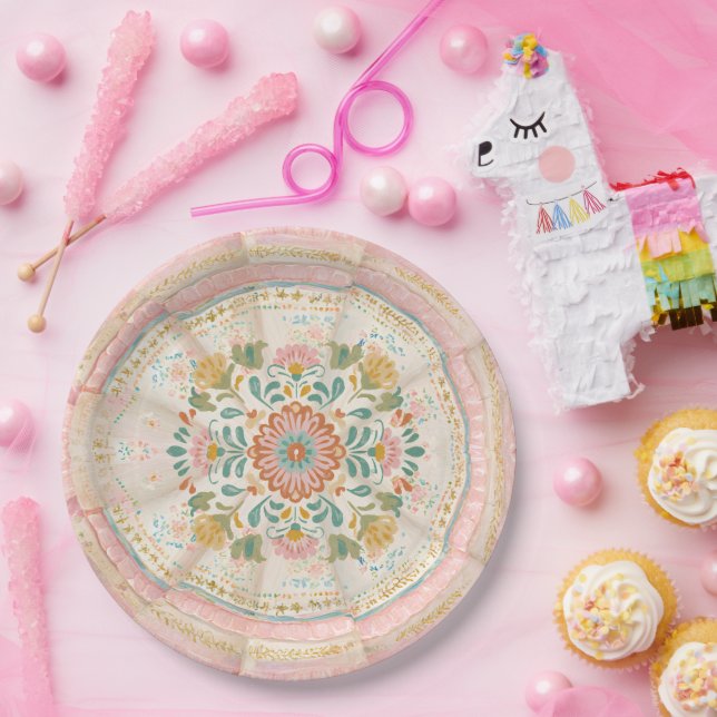 Prato De Papel Coquette Mexican Talavera (Festa)