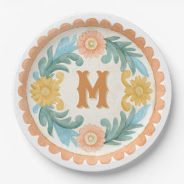 Prato De Papel Coquette Talavera Mexicana Monograma