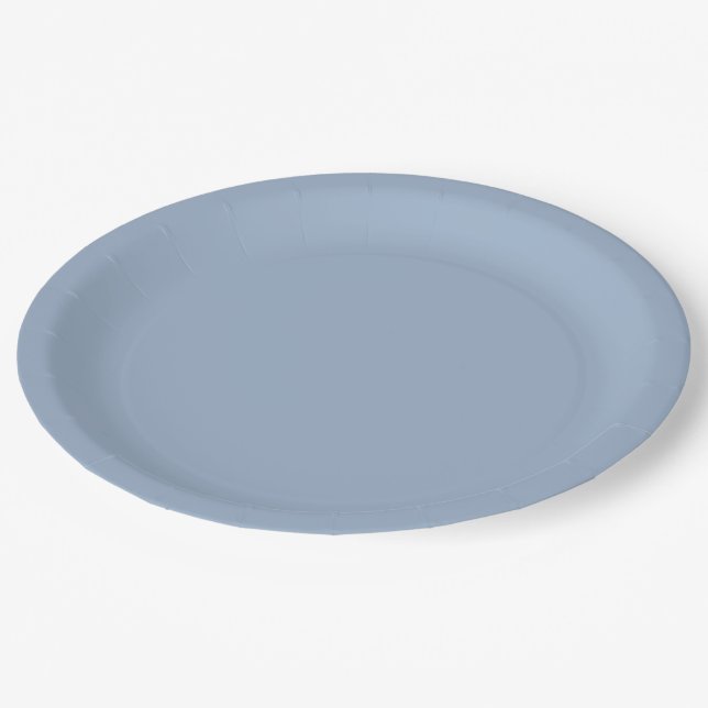 Prato De Papel Cor Azul Escória Sólida (Inclinado)