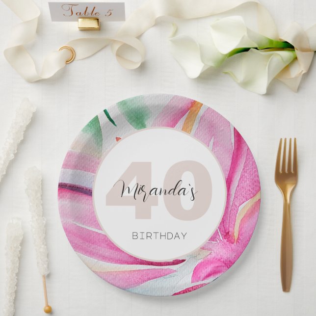 Prato De Papel Cor Frio-Petal Cód. Água Monograma (Casamento)