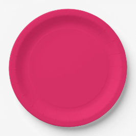Prato De Papel Cor Rosa