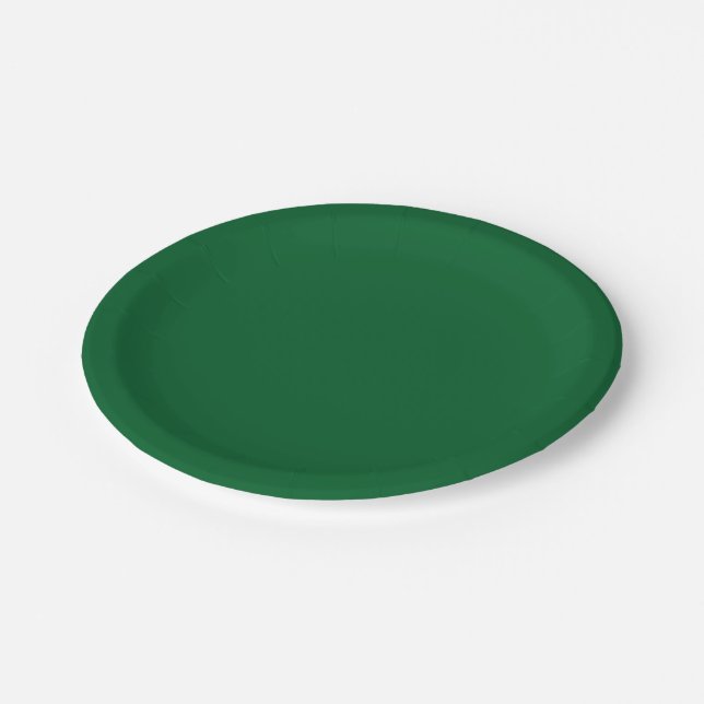 Prato De Papel Cor Sólida: Verde Floresta (Inclinado)