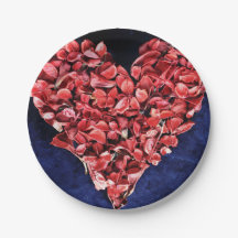 Coração Vermelho-Petal Rosa do Amor Romântico