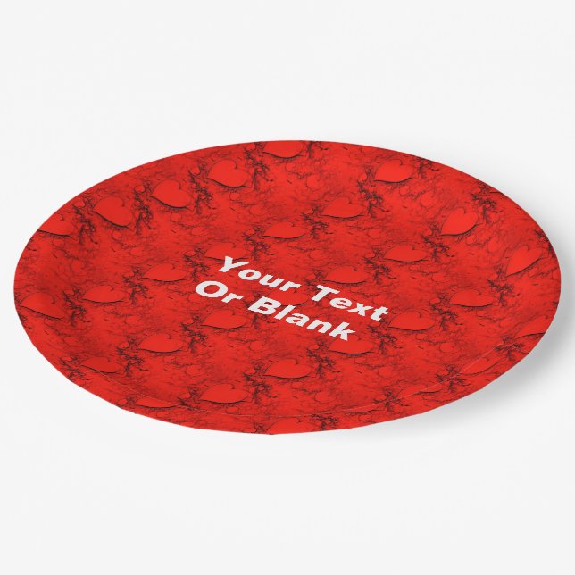 Prato De Papel Corações Sensíveis (Inclinado)