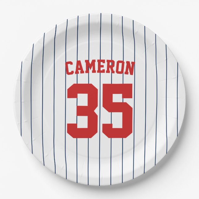 Prato De Papel Cores Totalmente Editáveis Nome das Stripes de Bas (Frente)