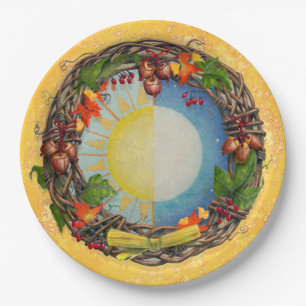 Prato De Papel Coroa de Mabon
