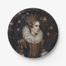 Prato De Papel Coroa Josefina - Placas De Papel Redondas