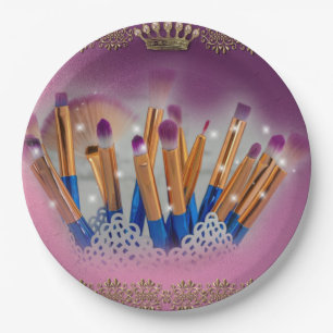 Prato De Papel Cosméticos Makeup Brush Glamor