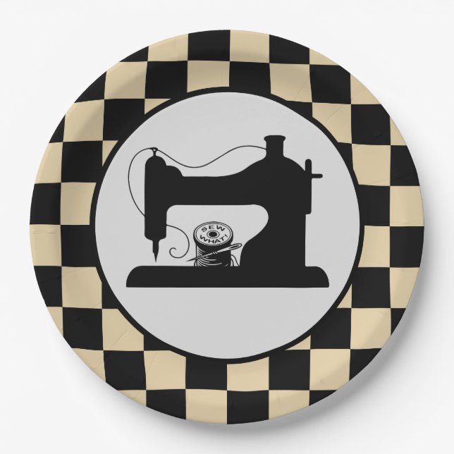 Prato De Papel costura fofa que seja verificada (Frente)