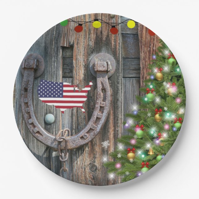 Prato De Papel Country Charm Christmas (Frente)