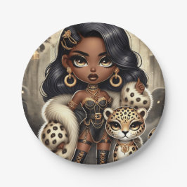 Prato De Papel Couture Leopard