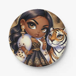 Prato De Papel Couture Tiger