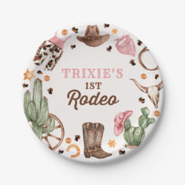 Prato De Papel Cowgirl Wild West 1rua Rodeo Ranch Festa de aniver