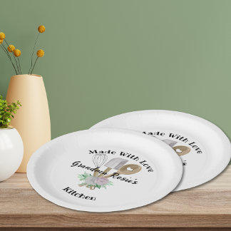 Prato De Papel Cozinha da avó | Feito Com Amor Personalizado